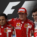 Raikkonen won the title by a single point, ahead of Lewis Hamilton in second, and Fernando Alonso third – with both McLaren drivers on the same number of points